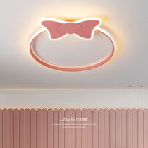 Princess room wedding room ins lamp childrens bedroom lamp simple modern girl room bow shape ceiling lamp