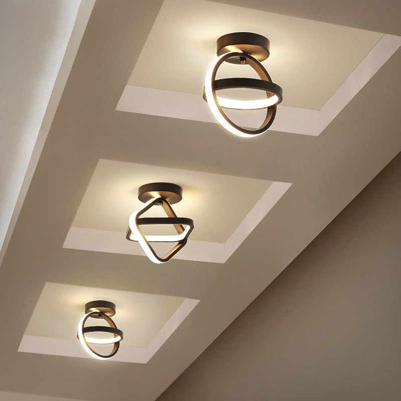 Led minimalist modern aisle corridor Ceiling Lamp Personality Circle Cloakroom Nordic Ins Wind Genguan Balcony Luminaire