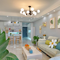 Nordic living room lamps simple post-modern atmosphere home bedroom dining hall lights Net red creative personality Magic Bean chandelier chandelier