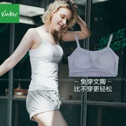 Vaakav wow phương thức phương thức thắt lưng ngực pad áo sơ mi nữ sling bra vest một mảnh đồ lót bên ngoài mặc hoang dã