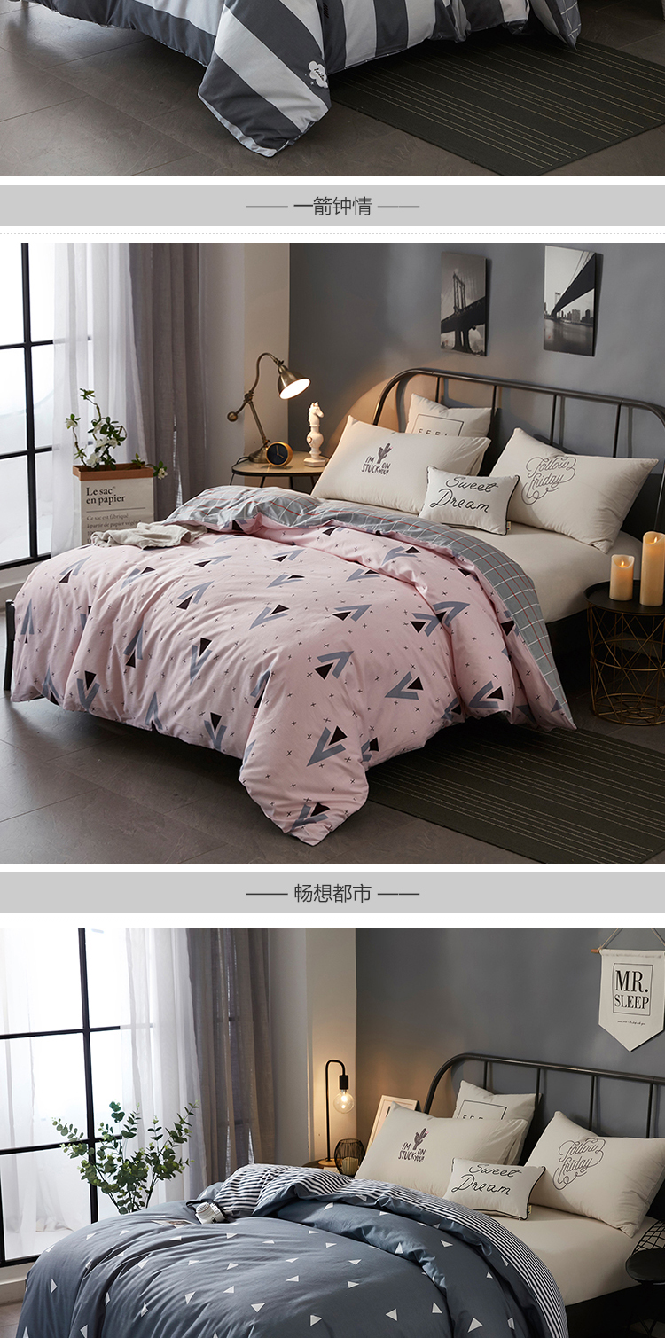 Violet mảnh duy nhất của bông chăn sinh viên 150x200x230 đơn hoặc kép giường chăn m 1,5 m 100% cotton - Quilt Covers chăn tuyết