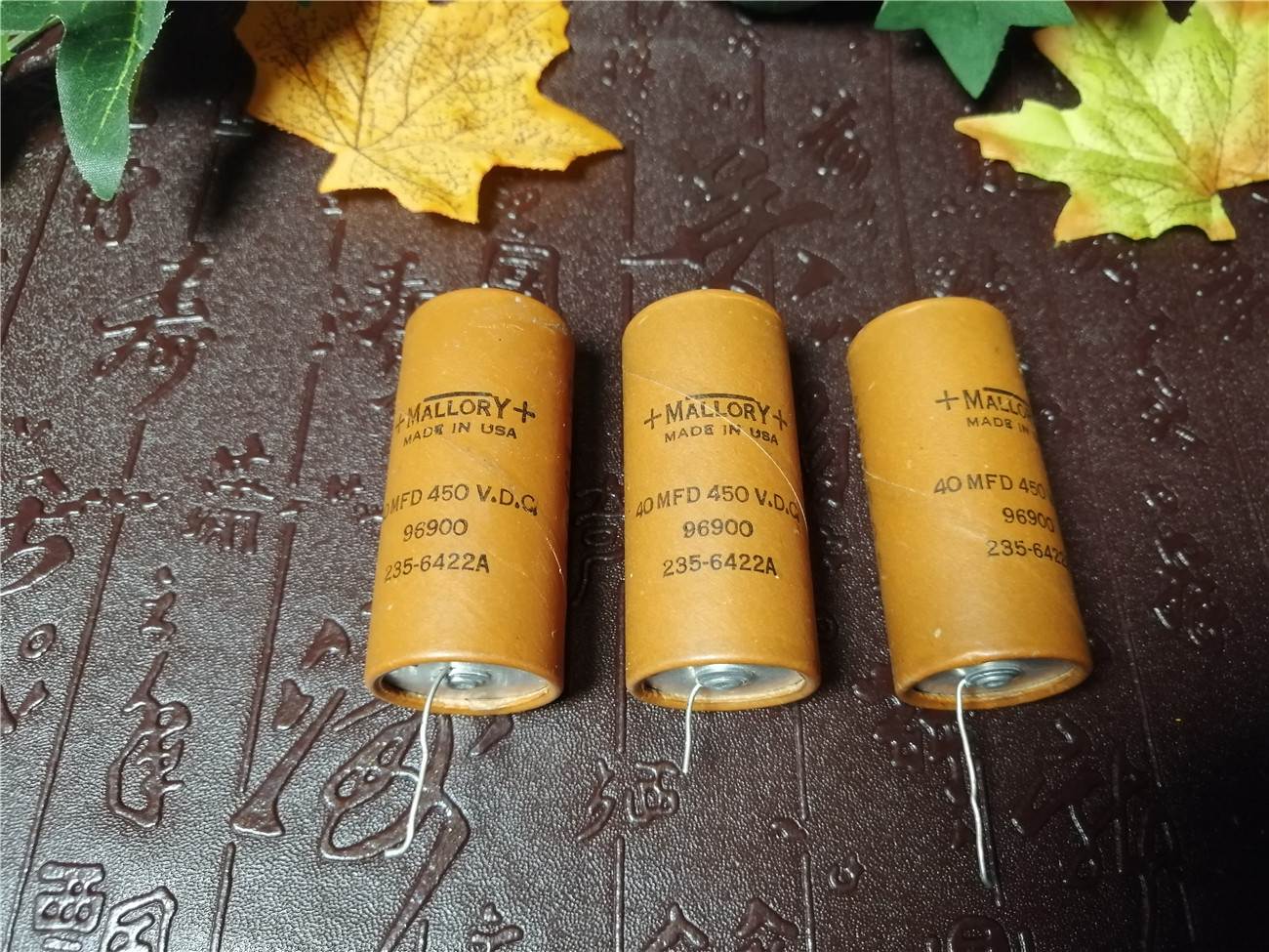 Moroli red blue sticker cylinder MALLORY 40UF 450V Antique fever electrolytic capacitor One price