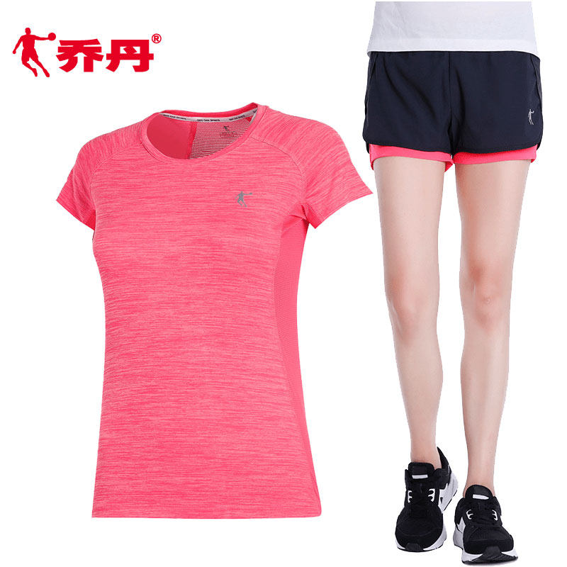 Jordan Sports Set Women Short Sleeve Summer Two-Piece Running Fitness Clothes Breakthrough Dry T-Shirt Ms