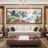 Картина «Горная резиденция Фучунь», вышивка крестом, самостоятельная вышивка, 2025, новая гостиная, большой пейзаж, картина «Проточная вода» производит вышивку «Богатство»