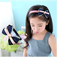 He TATA Phụ kiện tóc cho trẻ em Hàn Quốc cúi đầu với răng chống trượt công chúa headband cô gái nhỏ bé đội mũ kẹp nơ