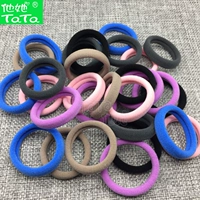 Phụ kiện tóc cho trẻ em dây cao su liền mạch tiara tóc vòng tóc dây đầu dây Hàn Quốc cao đàn hồi buộc tóc cao su đen băng đô