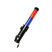 Four-in-one trafic baton Rechargeable LED Red Blue Burst Nighttime Safety Fluorescent Bar Indicating Stick Guide Stick