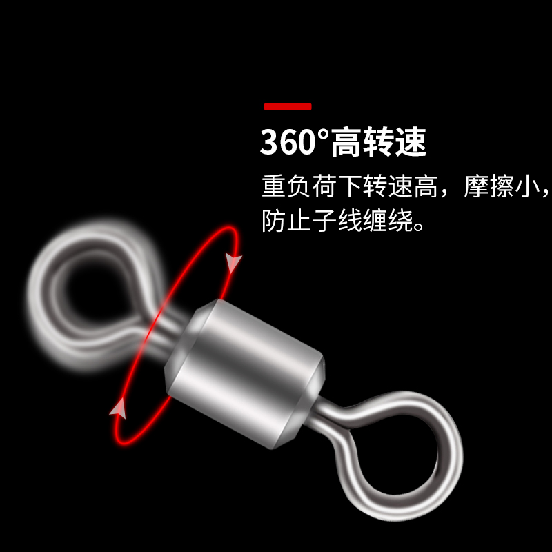 Hyelong Wang Eight word ring 8 word ring connector super strong pull high speed powerful turning ring fishing supplies small accessories