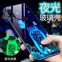 Redmi Note7 Case Case Case Case Glass Net Red Mellet Red Rice Note7pro Силиконовый анти -падение мужской