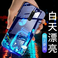 Xiaomi, чехол для телефона, стеклянный светящийся защитный чехол, силиконовая мультяшная лента, 8A, женский стиль, зеркальный эффект, redmi, защита при падении, популярно в интернете