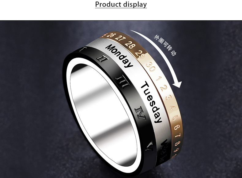 Bague homme      en Acier au titane - Ref 3087354 Image 11