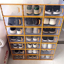 Shoe box folding artifact shoe shoe cabinet space-saving shoe box storage box storage transparent storage shoe rack shoe storage