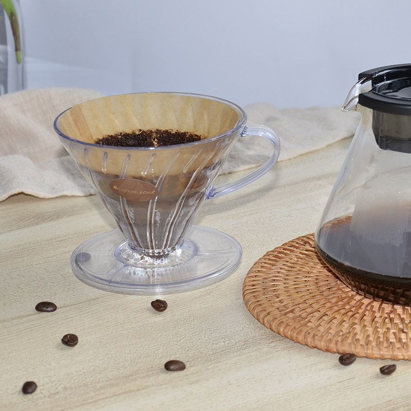 V02 Ash-Free Hand-flush Coffee Powder Filter Paper Drip Type Smart Cup V-type Home Bubble Coffee Filter Paper Japan Material