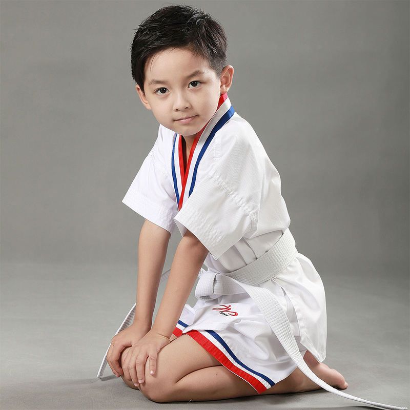 Taofeng Red and Blue Edge Pure Cotton Short-Sleeved Taekwondo Uniform Summer Kidsren's Breathable Shorts Sleeves Men's and Women's Taekwondo Uniforms Taofeng Red and Blue Edge Pure Cotton Short-Sleeved Taekwondo Uniform Summer Kidsren's Breathable Shorts Sleeves Men's and Women's Taekwondo Uniforms