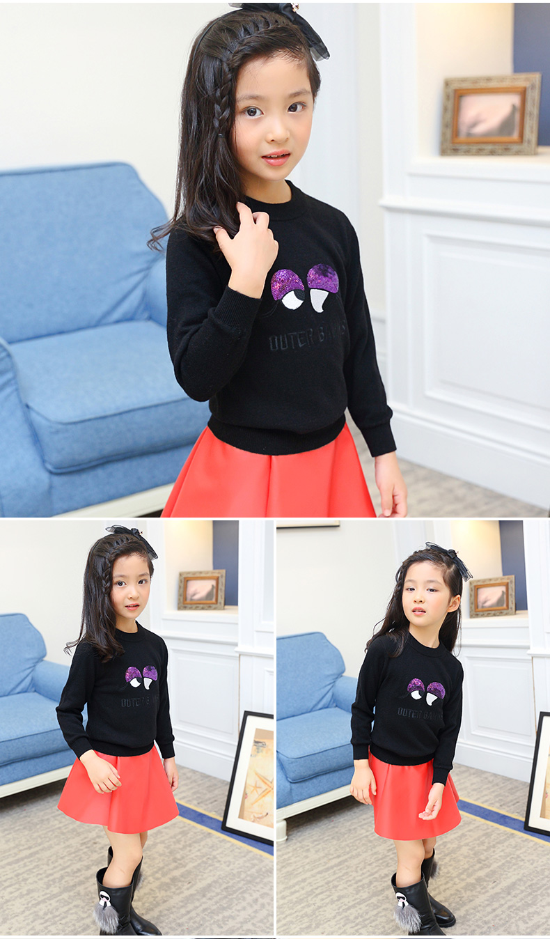 Pull fille à manche longue - Ref 2105975 Image 17