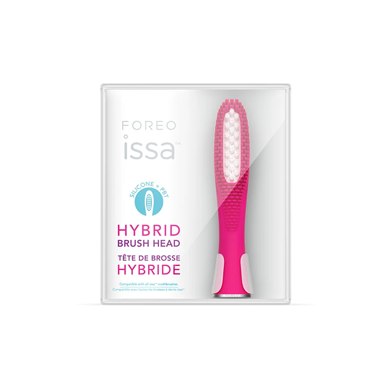 Зубная щетка FOREO ISSA умная сменная головка из композитного силикона для взрослых, мятная синий и лавандовый фиолетовый, заменяемая головка
