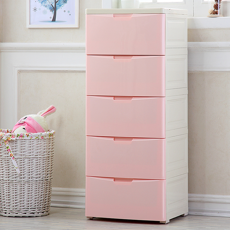 45cm Wide Thickened Plastic Drawer Type Collection Cabinet Baby