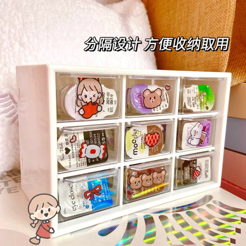 Day Throws Beauty Pupil containing box Desktop Dormitory Contact Lenses Multi-Pair Cute Dust-Proof Debris Jins Little Boxes