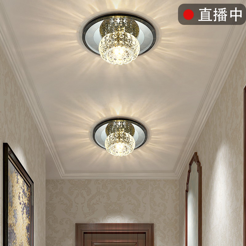 Walkway Lamp minimalist Modern Personality Creative Corridor Channel Round Tube Lamp Spotlight LED ceiling lamp Embedded