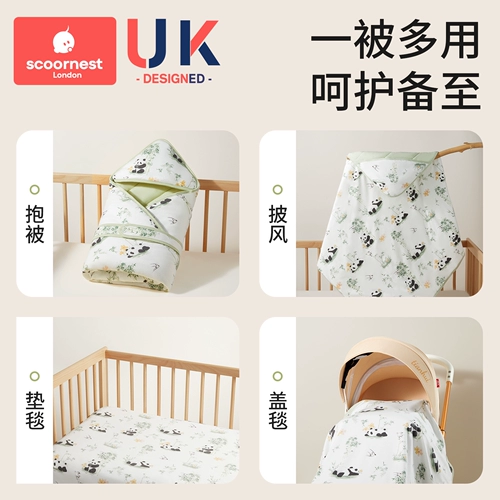 Зимнее хлопковое детское одеяло для младенца для новорожденных