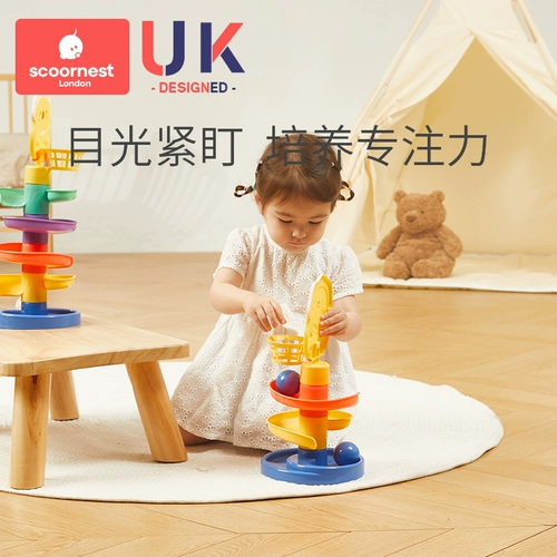 Игрушка с рельсами, дженга, раннее развитие, 3 лет