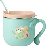 Детский милый стакан со стаканом из нержавеющей стали для домашнего использования, защита при падении