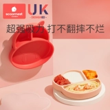 Стульчик для кормления, детская силиконовая обеденная тарелка, ложка для прикорма для еды для тренировок, посуда, комплект