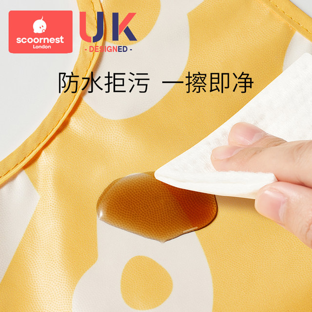 Kechao baby bibs, baby bibs, ອາຫານເສີມ, bibs ເດັກ, baby sling-type silicone waterproof eating artifacts