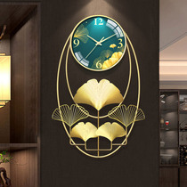 New Chinese living room wall clock Household fashion creative personality art clock Entrance restaurant wall decoration clock