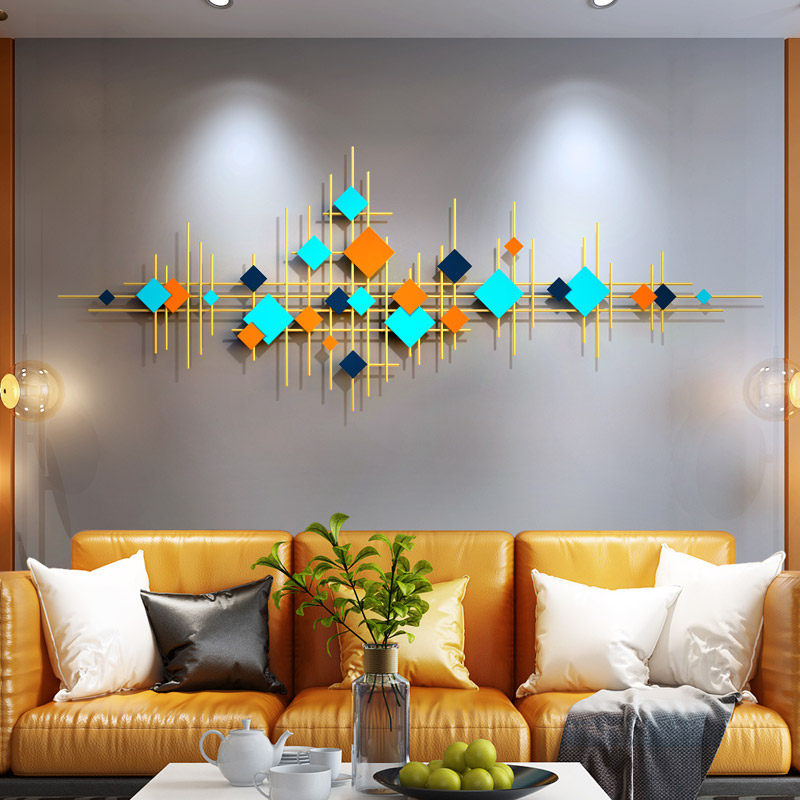 TV wall decoration creative wrought iron sofa background wall hanging living room bedroom wall hanging simple modern