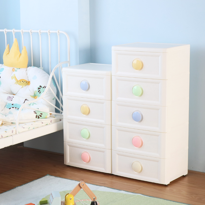 Bedside crevice storage cabinet 30cm children's baby wardrobe plastic drawer storage cabinet finishing cabinet rack