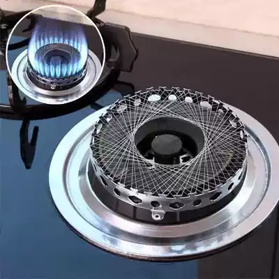 Practical round gas energy-saving mesh stove head rack simple windshield simple stove gathering fire reflection circle kitchen