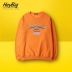 HEYBIG Hàn Quốc ulzzang retro phim hoạt hình cam headband nam và nữ thủy triều áo len thương hiệu áo len đôi áo nỉ hoodie Áo len