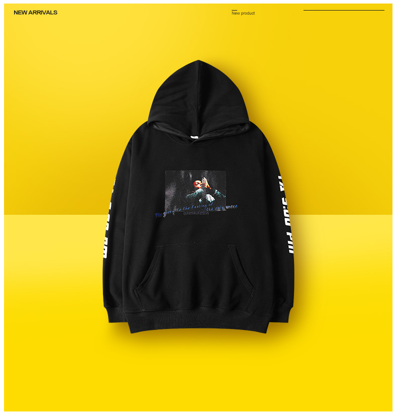 Ulzzang Phong cách Hàn Quốc Harajuku Nhật Bản chân dung retro hip hop áo len trùm đầu quá khổ đôi nam nữ áo sweater nam