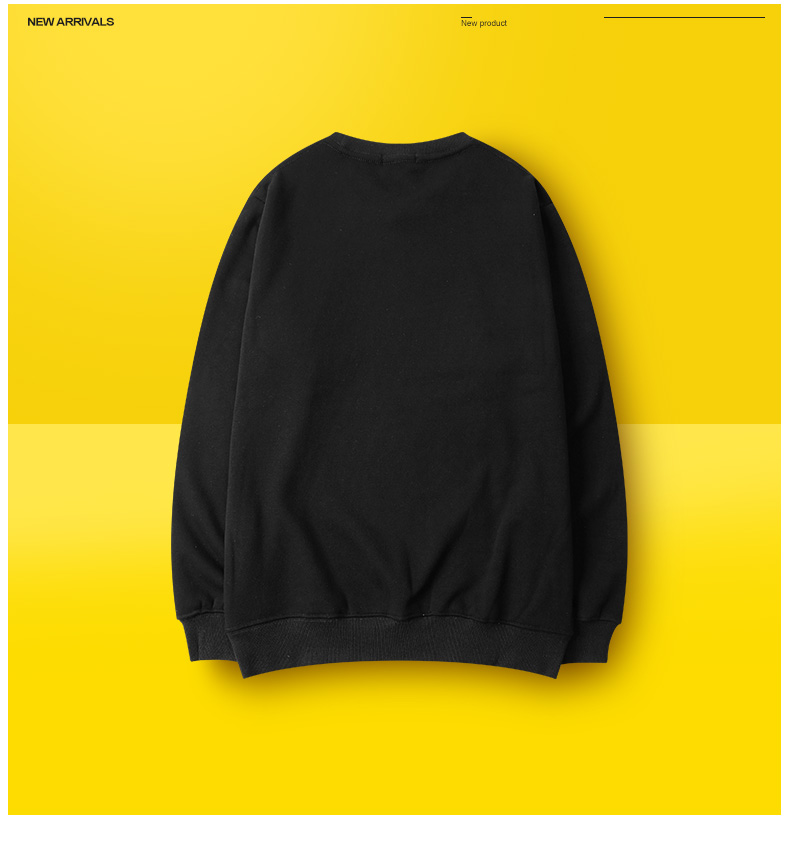 Hàn Quốc ulzzang2017 Tide thương hiệu Nhật Bản retro nam và nữ Áo thun phiên bản Hàn Quốc của áo len hip hop thanh niên hoodie vàng