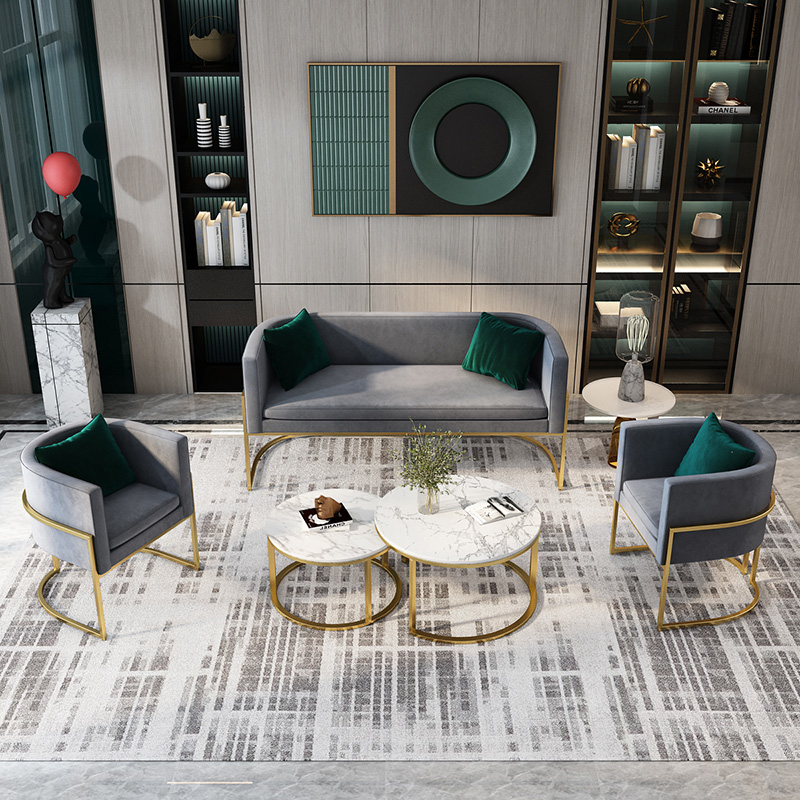 Sofa Living Room Clothing Shop Small Household Type Nordic Single Brief Modern Fabric Small Sofa Light Extravagant Simple Combination