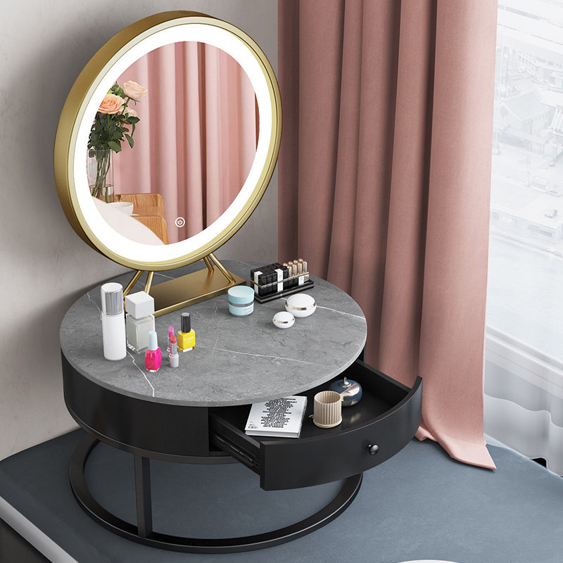 Floating window dressing table bedroom storage cabinet integrated net red ins style makeup table modern minimalist European style dressing table table