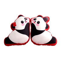 Luo Yijias Meet the National Treasure Wedding Panda Doll Wedding Room Pillow Press Doll A Pair of Couple Gifts