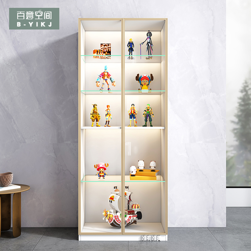 Light extravagant model glass door display cabinet model Lego toy storage cabinet minimalist modern living room Custom containing cabinet