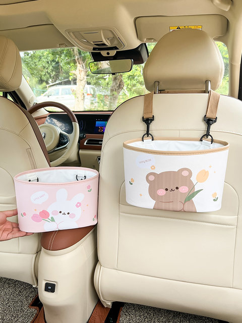 Zhijiang Car Seat Storage Box Storage Bag Car Cartoon Seat Back Storage Organizer Hanging Bag Car Interior Supplies