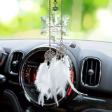 Подвеска для машины, аксессуар, креативный зеркало заднего вида, со снежинками