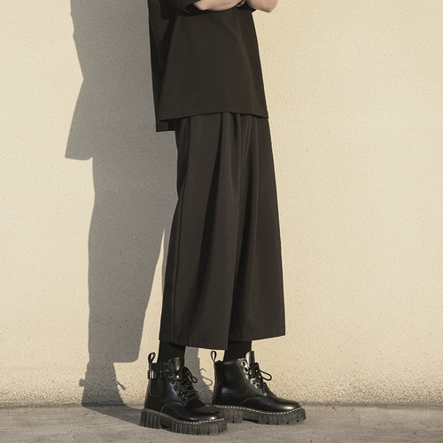 Tide, весенние штаны, мужские осенние повседневные брюки для отдыха, свободный прямой крой