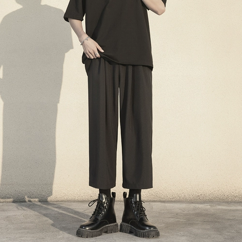 Tide, весенние штаны, мужские осенние повседневные брюки для отдыха, свободный прямой крой