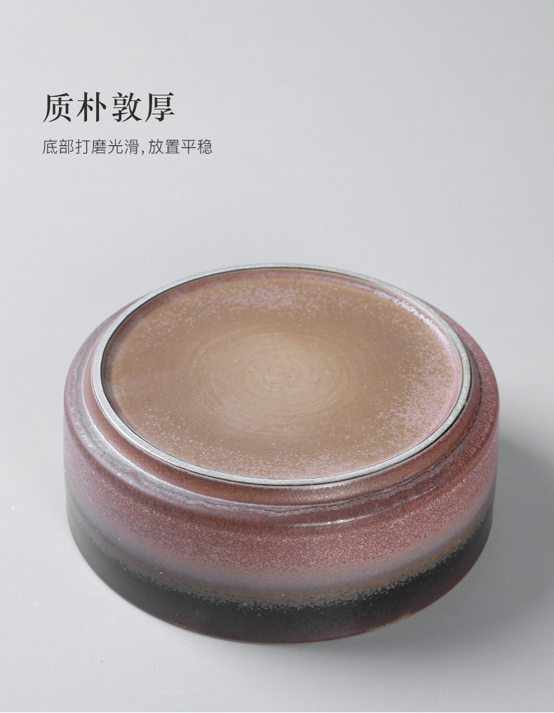 Three thousand ceramic checking retro washed kung fu tea tea village water jar writing brush washer tea accessories coarse pottery tea wash to wash to the CPU