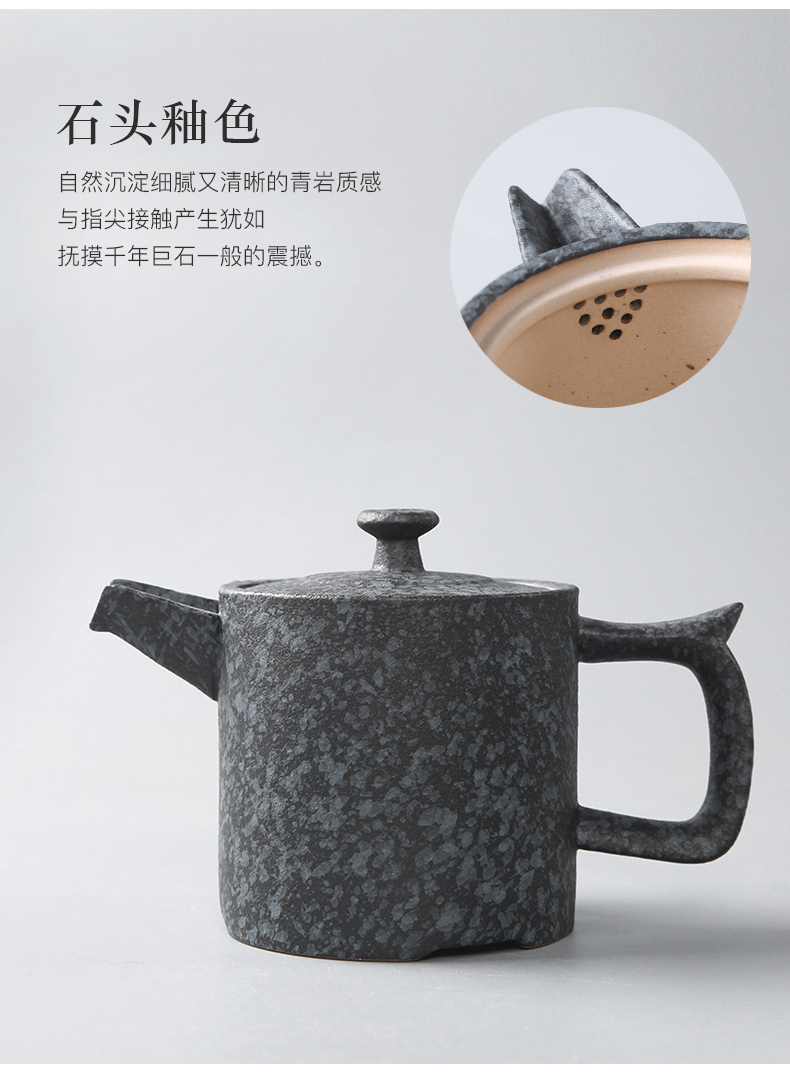 Three thousand coarse pottery tea sets tea tea village home from the Japanese ceramic teapot dry tea consolidation