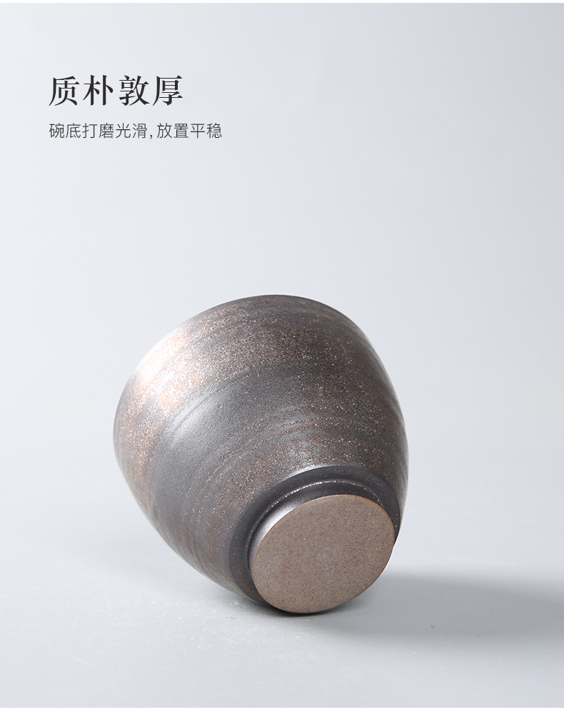 Three thousand coarse pottery kung fu tea cup tea village checking ceramic sample tea cup restoring ancient ways single cup of individual household master CPU