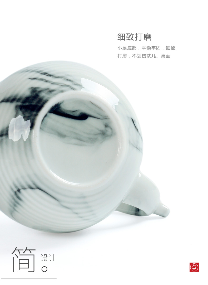Three thousand tea fair ceramic cups of dehua white porcelain tea tea, head points is kung fu tea tea by hand