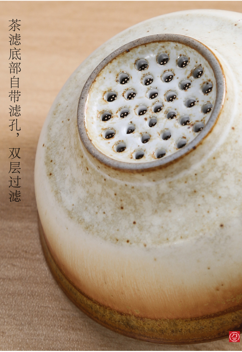 Crude ceramic tea set tea tea filter) ceramic filter three thousand antique tea strainer kung fu tea accessories