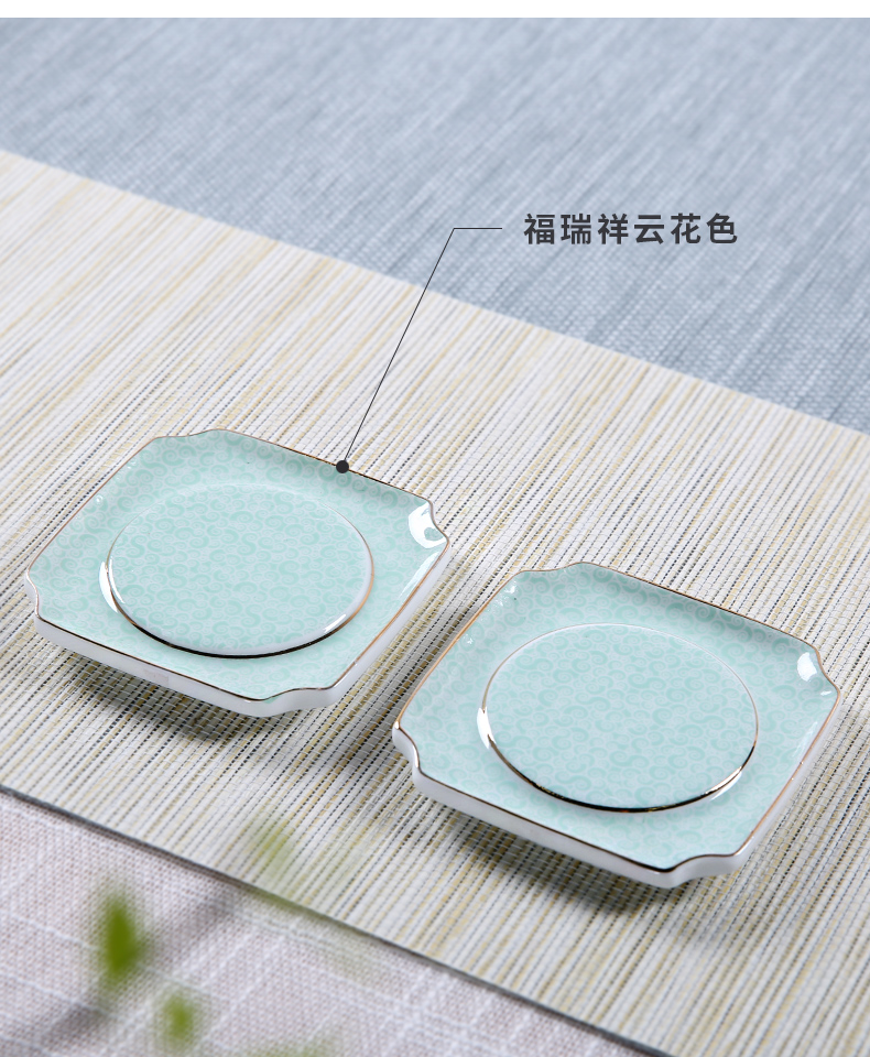 Three thousand Japanese tea village coasters insulation pad household cup holder antiskid mat pot pad table mat ceramic bowl