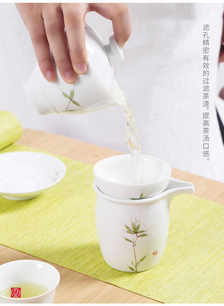 Three thousand hand - made white porcelain kung fu tea tea village accessories tea tea tea tea filter good ceramic filters